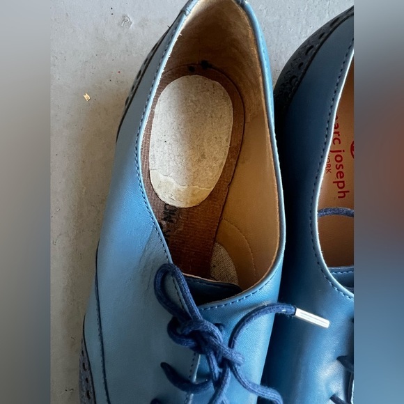 Marc Fisher NYC Golf The Original Golf Mocassin Blue Leather  Women's Size 9 - Picture 4 of 8